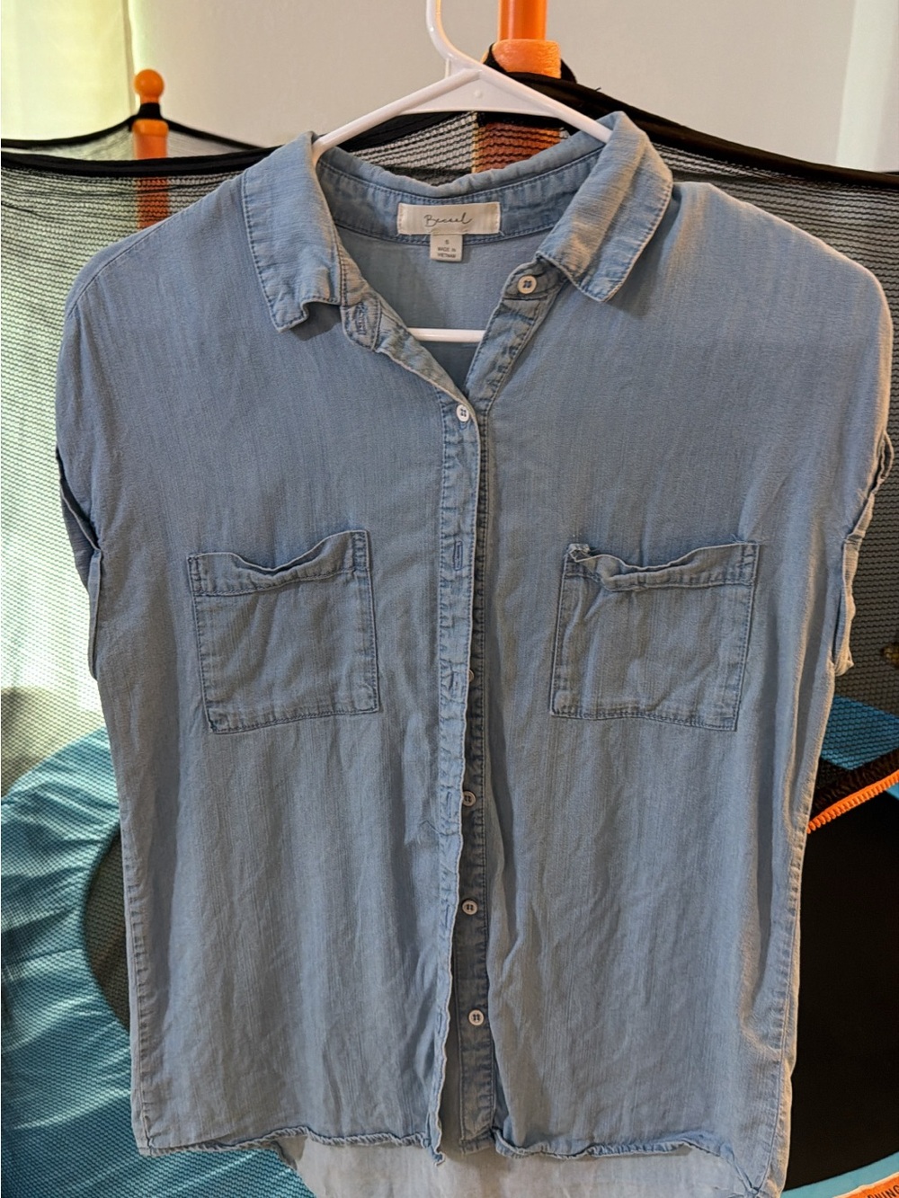 Light Blue Women’s Button-Up Shirt